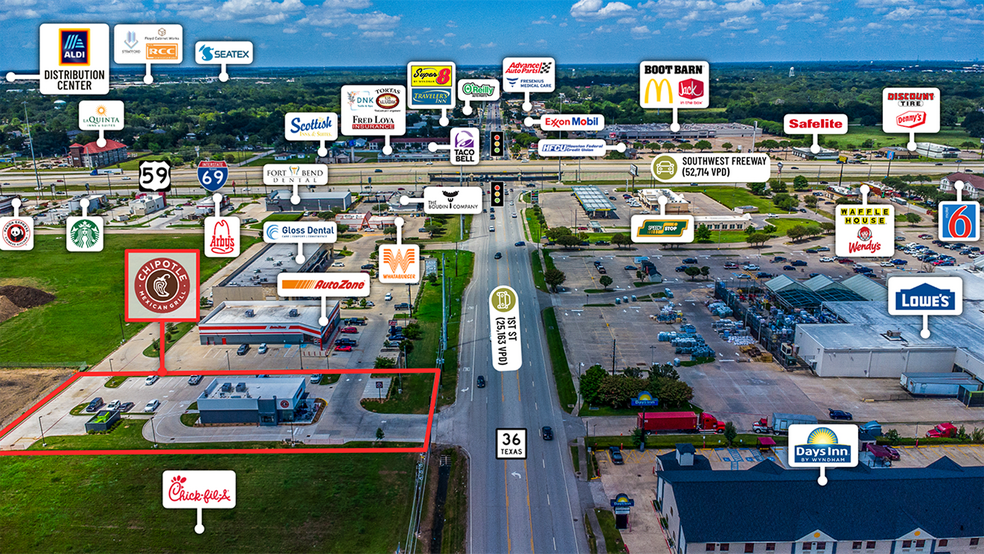 More Photos Of 3536 SH 36 S, Rosenberg Fast Food For Sale