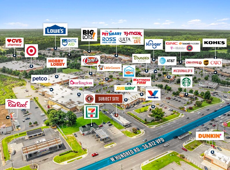 Primary Photo Of 2423 W Hundred Rd, Chester Fast Food For Sale