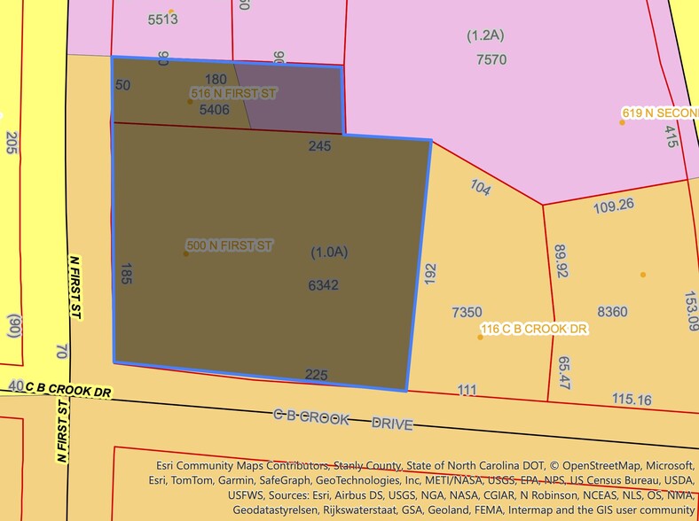 Primary Photo Of 500 N 1st St, Albemarle Land For Sale