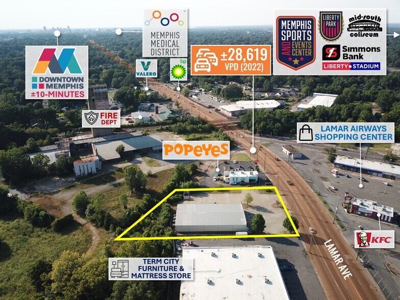 More Photos Of 2245 Lamar Ave, Memphis Freestanding For Sale