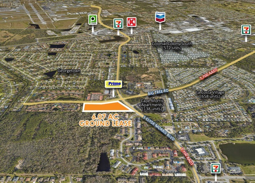 Primary Photo Of SWC Big Tree Rd and Clyde Morris Rd, Daytona Beach Land For Lease