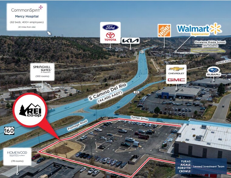 More Photos Of 1101 S Camino del Rio, Durango Freestanding For Sale