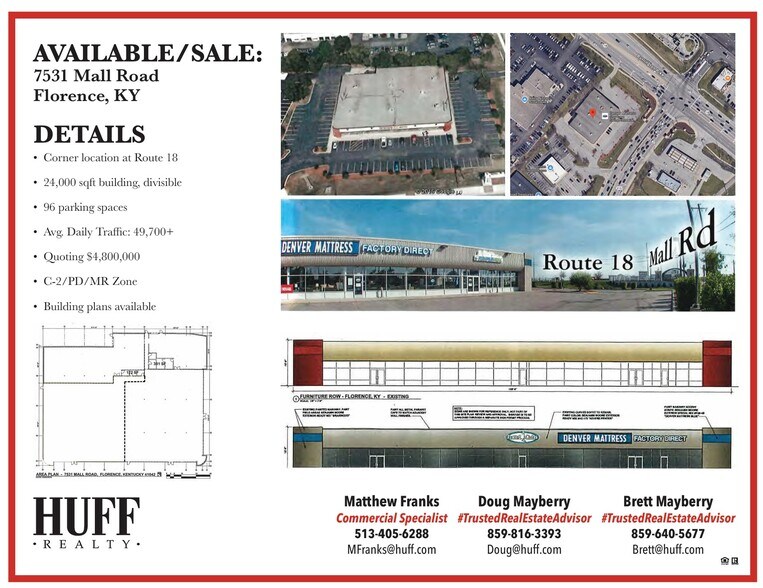 More Photos Of 7531 Mall Rd, Florence Freestanding For Sale