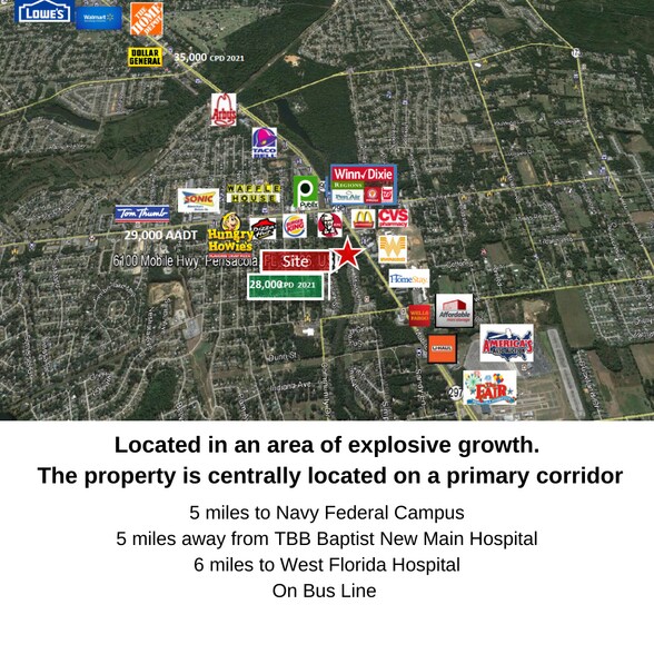 More Photos Of 6100 Mobile Hwy, Pensacola Land For Sale