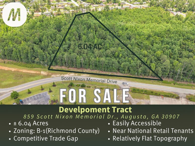 Primary Photo Of 859 Scott Nixon Memorial Dr, Augusta Land For Sale