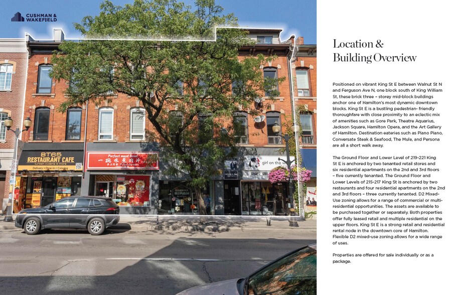 More Photos Of 219-221 King St E, Hamilton Storefront Retail Residential For Sale