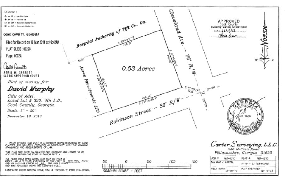 Primary Photo Of 209 Robinson St, Adel Land For Sale