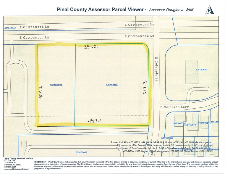 Primary Photo Of 1347 Cottonwood ln, Casa Grande Land For Sale