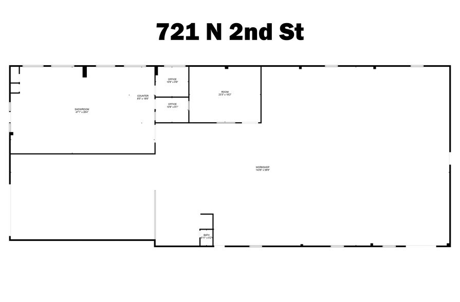 More Photos Of 721 N 2nd St, Rogers General Retail For Lease