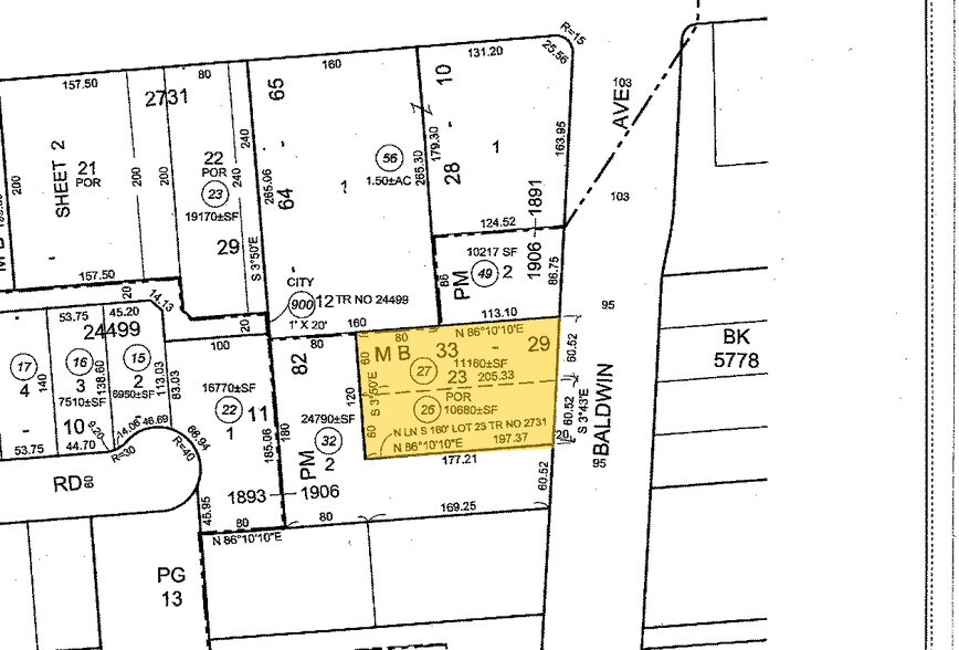 More Photos Of 845 S Baldwin Blvd, Arcadia Land For Sale