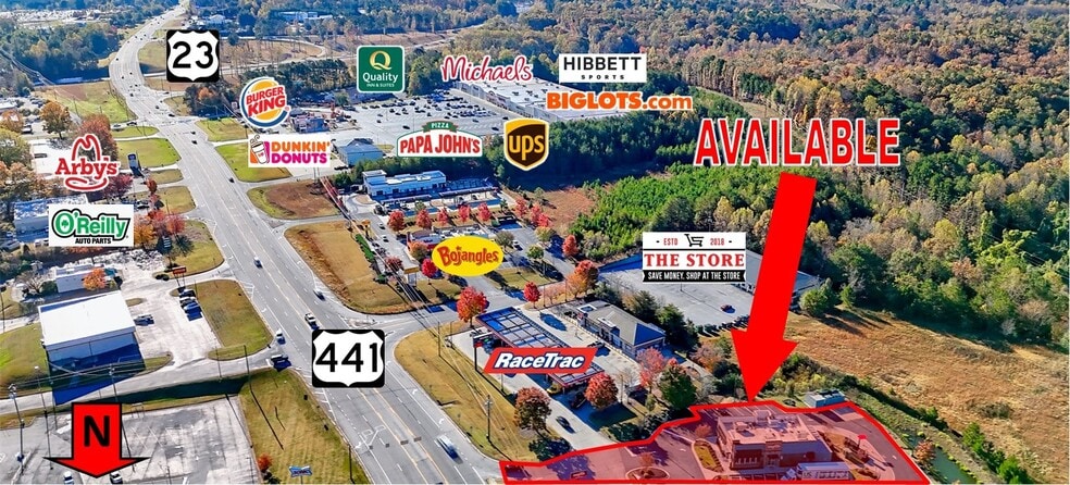 Primary Photo Of 515 Historic 441 Hwy, Cornelia Fast Food For Sale