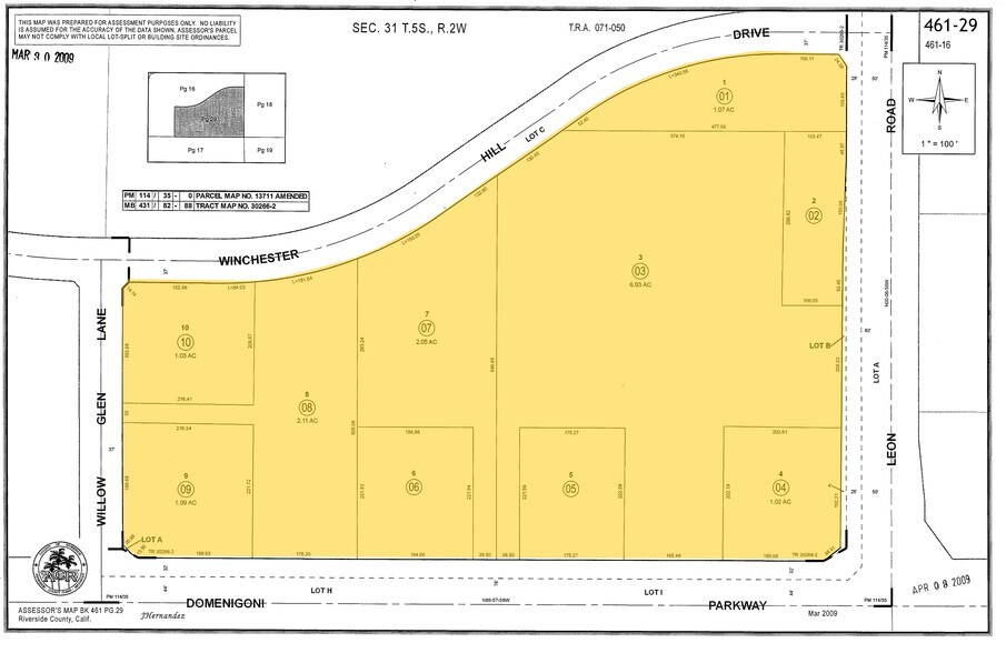 More Photos Of Leon Rd & Domenigoni Pky, Winchester Land For Sale
