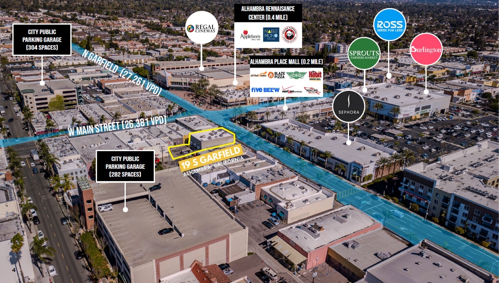 More Photos Of 19 S Garfield Ave, Alhambra Storefront Retail Office For Lease