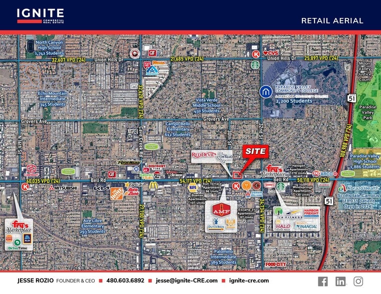 More Photos Of NEC Bell Rd @ 30th St., Phoenix Land For Lease