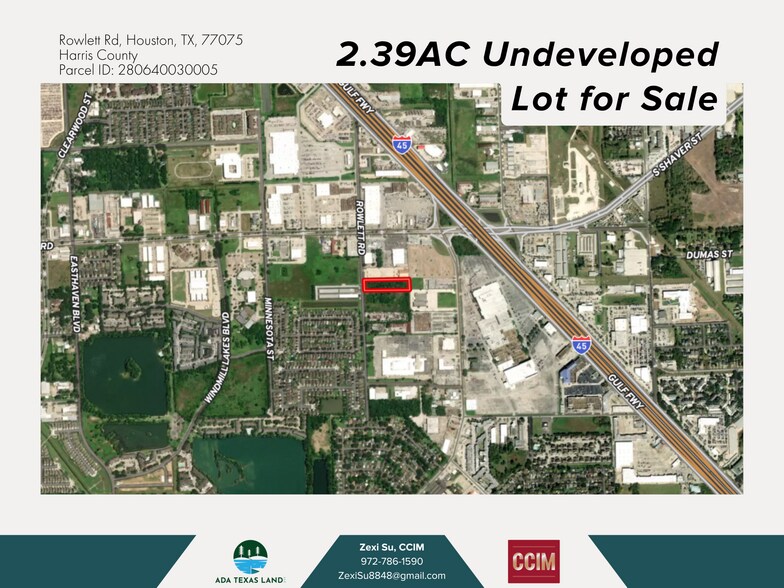 Primary Photo Of TBD Rowlett Road, Houston Land For Sale