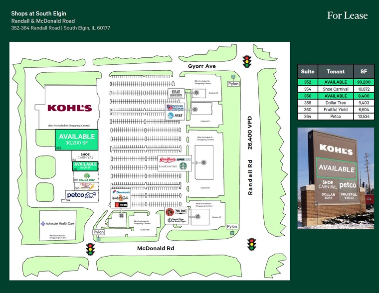 More Photos Of 352-362 Randall Rd, South Elgin Freestanding For Lease