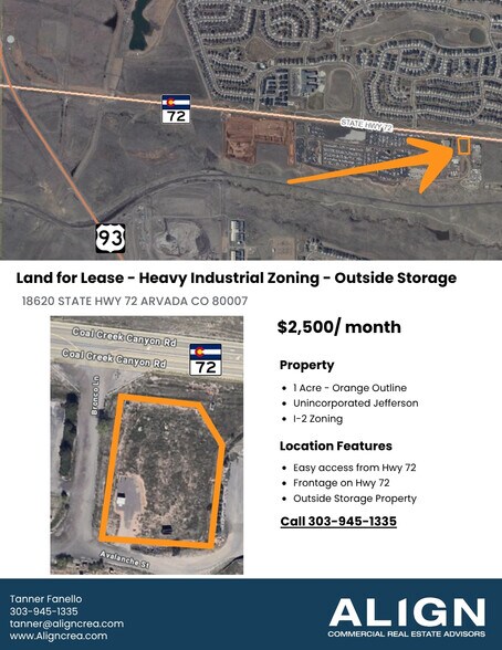 Primary Photo Of 18620 State Hwy 72, Arvada Land For Lease