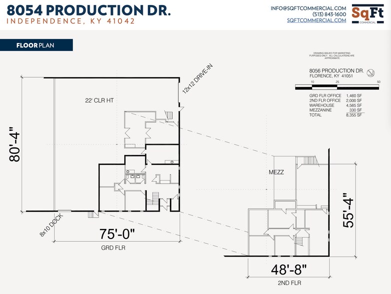 More Photos Of 8054-8056 Production Dr, Florence Warehouse For Lease