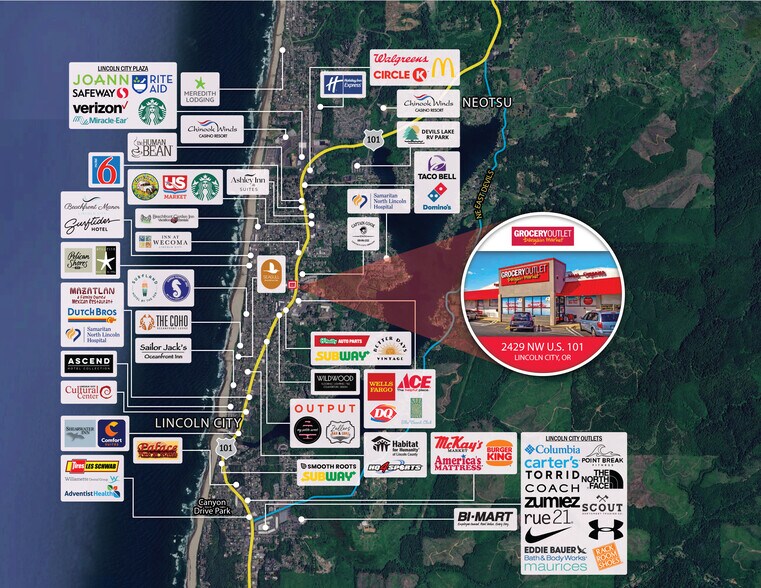 More Photos Of 2429 NW Highway 101, Lincoln City Supermarket For Sale