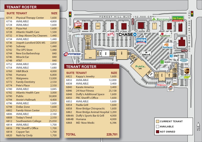 More Photos Of 6714-6864 Forest Hill Blvd, Greenacres General Retail For Lease