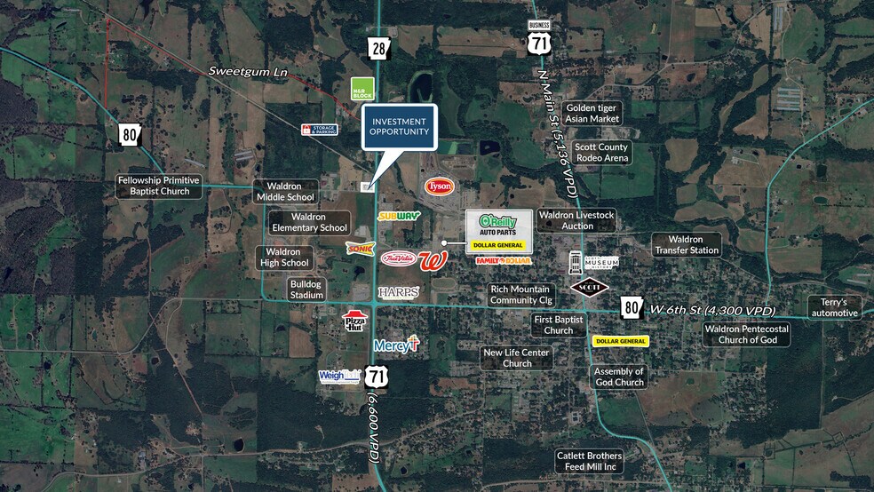 More Photos Of 42 Sweetgum Ln, Waldron Convenience Store For Sale