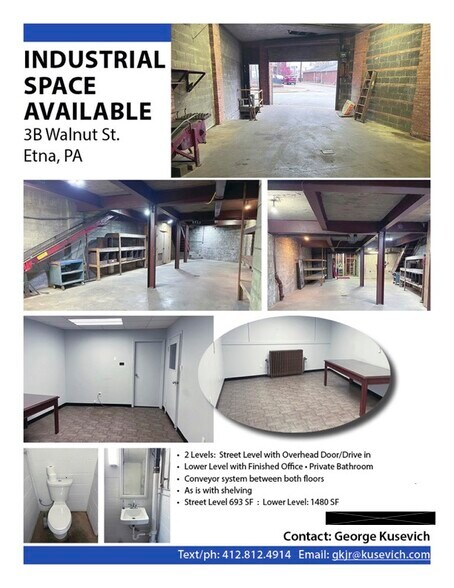 More Photos Of 3B Walnut St, Etna Light Manufacturing For Lease