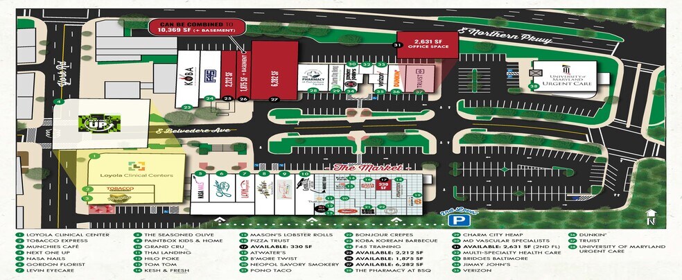 More Photos Of 510-600 E Belvedere Ave, Baltimore Unknown For Lease