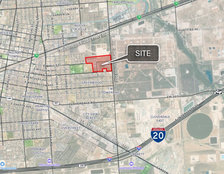 More Photos Of NW Corner of S. Fairgrounds Rd. and Indiana Ave., Midland Land For Sale