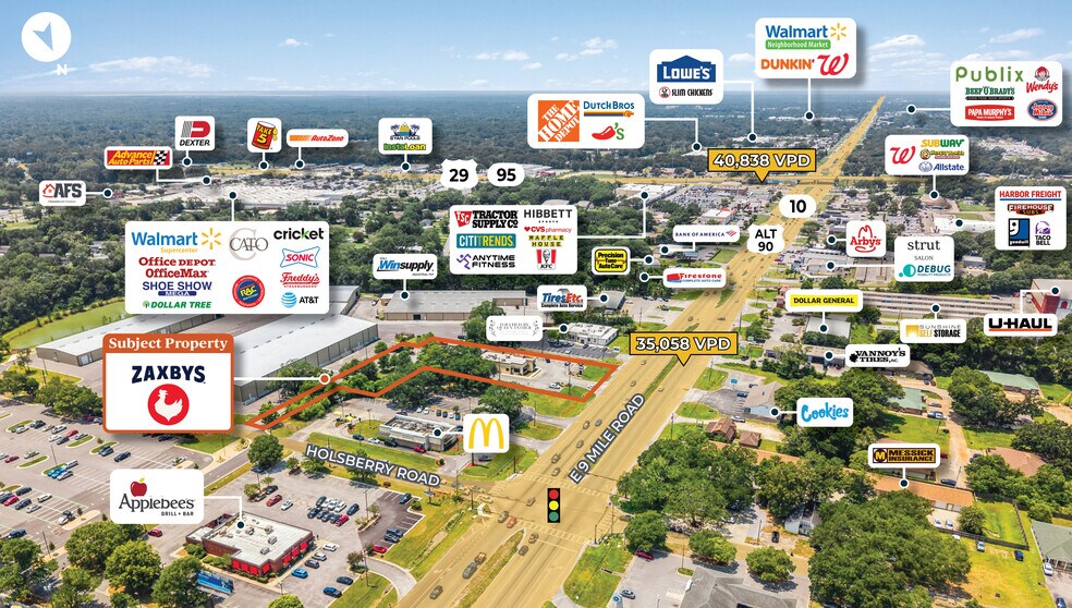 More Photos Of 121 E Nine Mile Rd, Pensacola Fast Food For Sale
