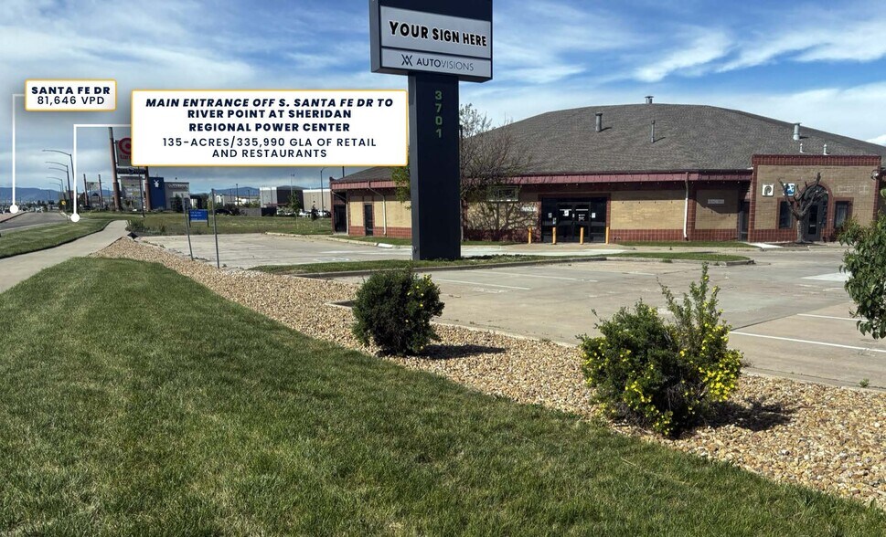 Primary Photo Of 3701 S Santa Fe Dr, Sheridan Showroom For Lease