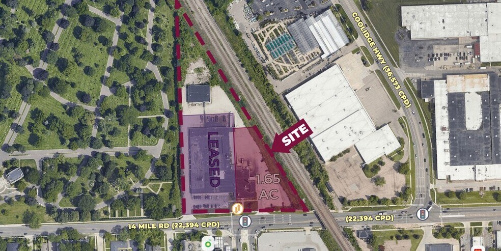 Primary Photo Of 3200 W 14 Mile Rd, Royal Oak Land For Lease