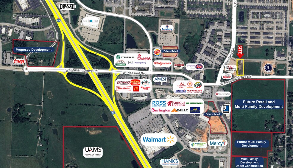 More Photos Of 1771 Pleasant Grove rd, Rogers General Retail For Lease