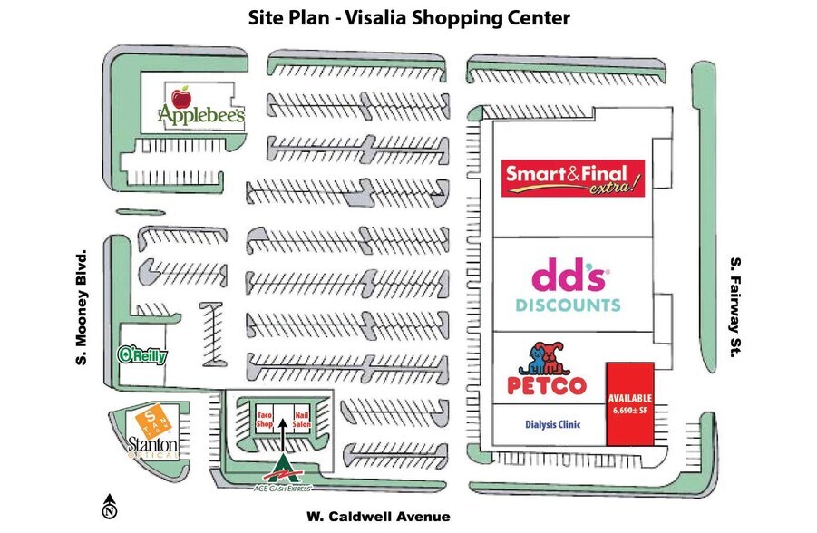 More Photos Of 3400-3540 S Mooney Blvd, Visalia Unknown For Lease