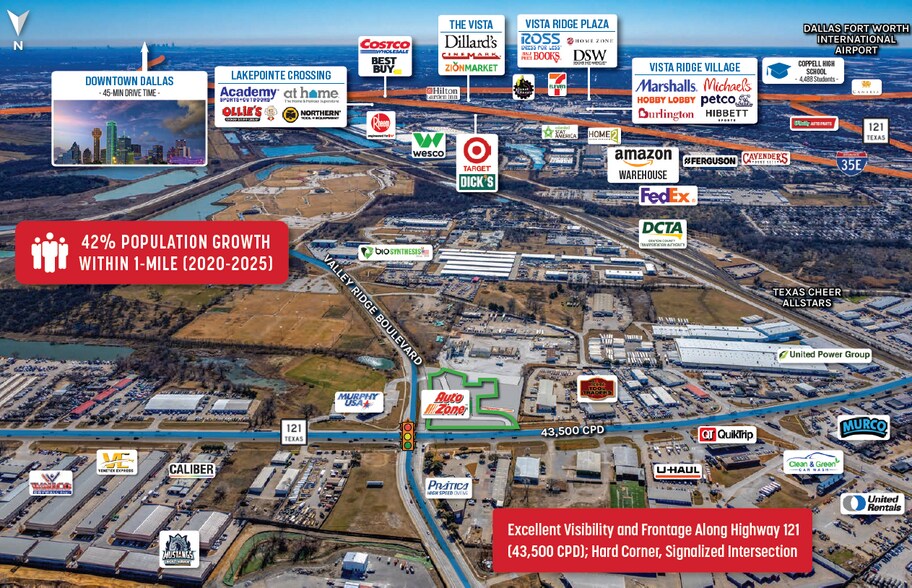 More Photos Of 121 Valley Ridge blvd, Lewisville General Retail For Sale