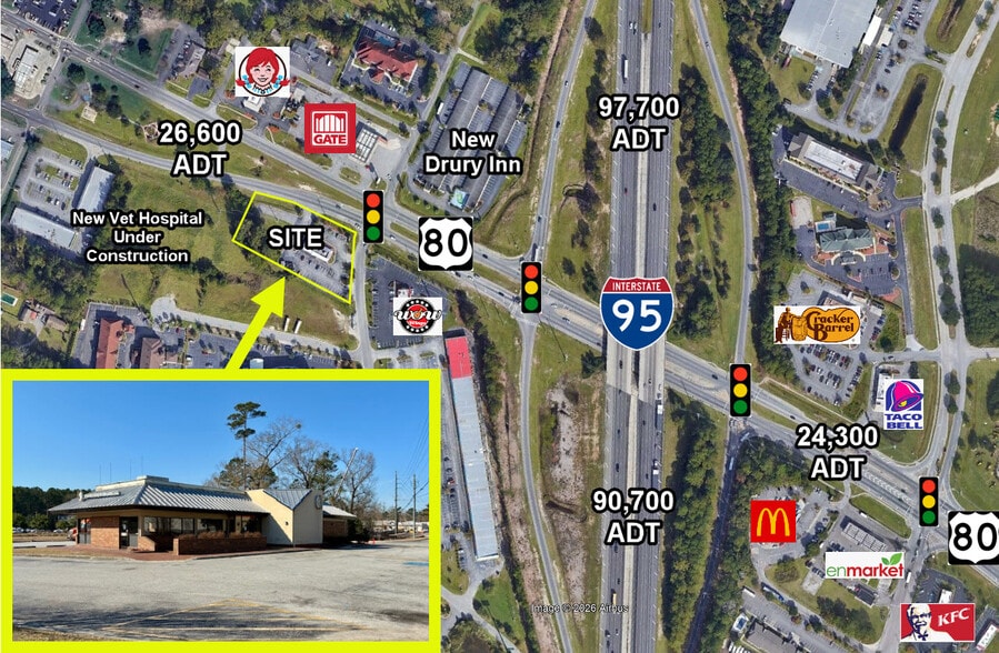 Primary Photo Of 415 US Highway 80 E, Pooler Fast Food For Lease