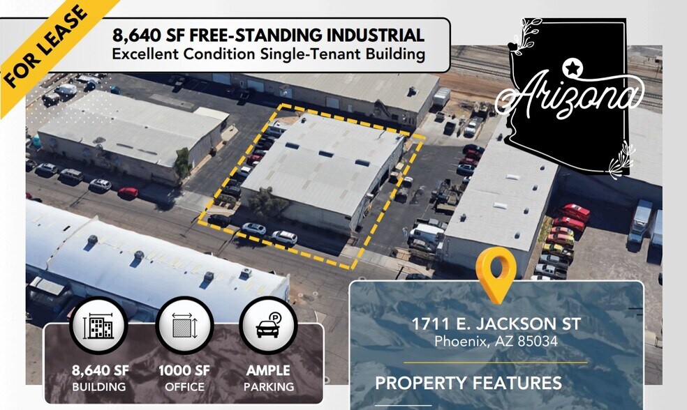 Primary Photo Of 1711 E Jackson St, Phoenix Warehouse For Lease