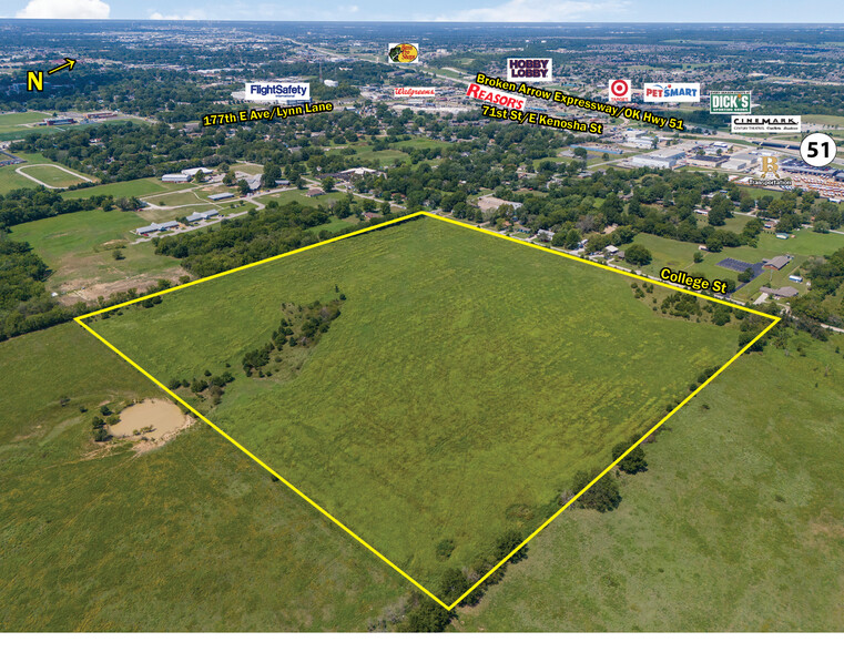 Primary Photo Of 1533 E College St, Broken Arrow Land For Sale