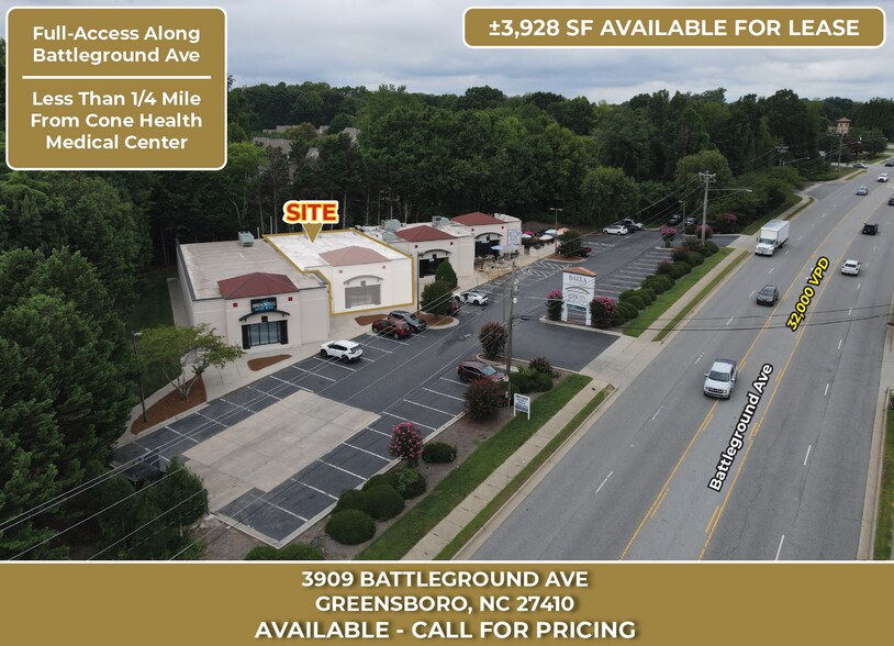 Primary Photo Of 3909 Battleground Ave, Greensboro Storefront For Lease
