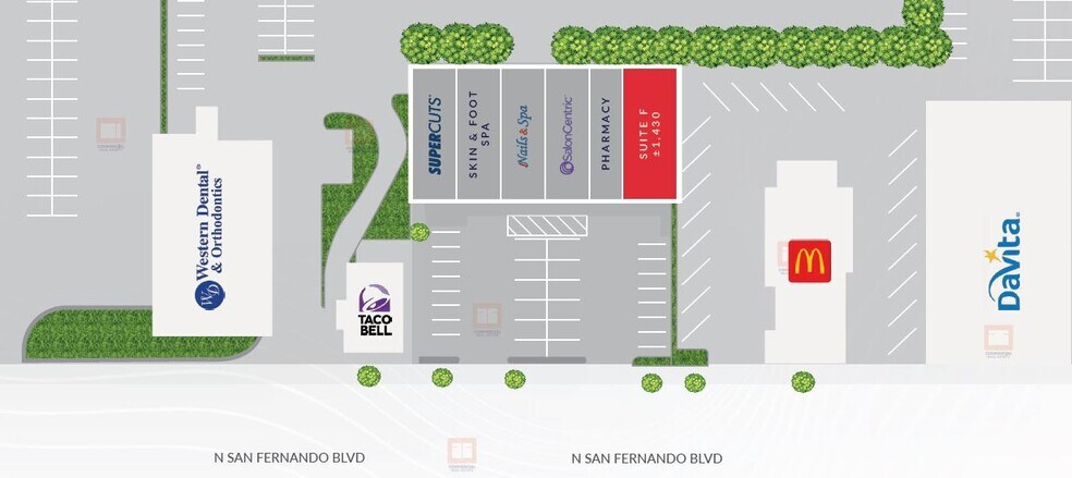 More Photos Of 1121 N San Fernando Blvd, Burbank Unknown For Lease