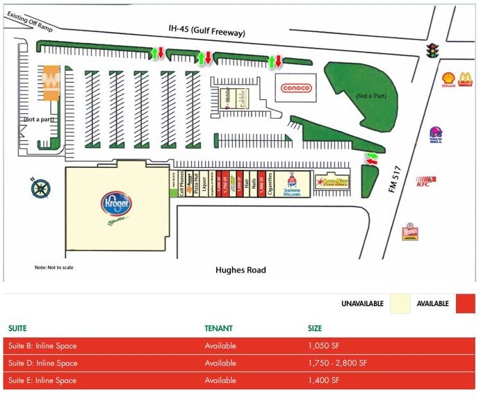 More Photos Of 3400-3410 Gulf Freeway, Dickinson Unknown For Lease