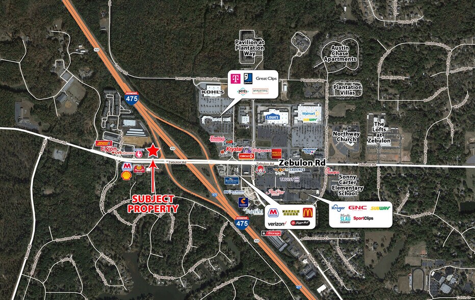 More Photos Of 6351 Zebulon Rd, Macon-Bibb Storefront Retail Office For Lease