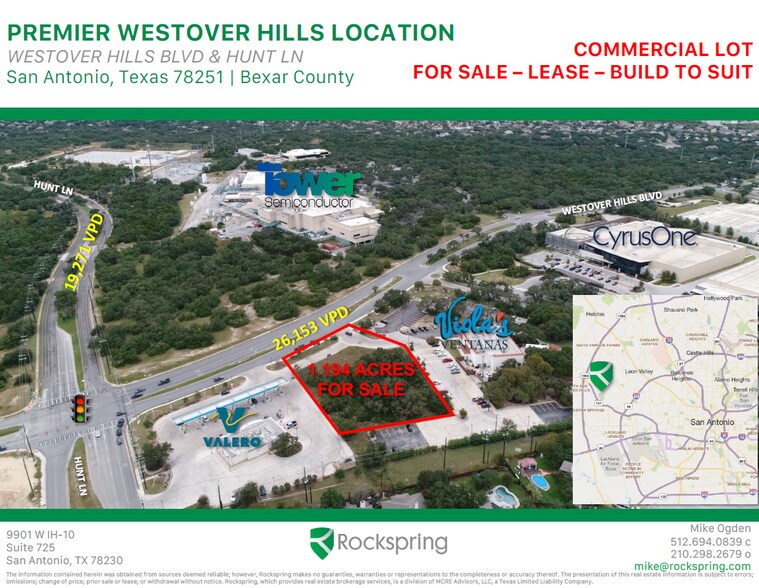 Primary Photo Of Westover Hills Blvd, San Antonio Land For Sale