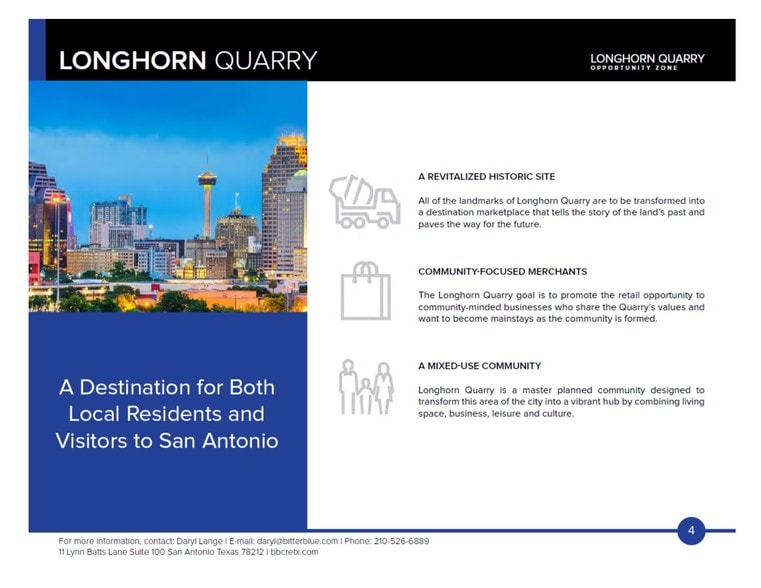 Longhorn Quarry Opportunity Zone Portfolio, San Antonio, TX 78233