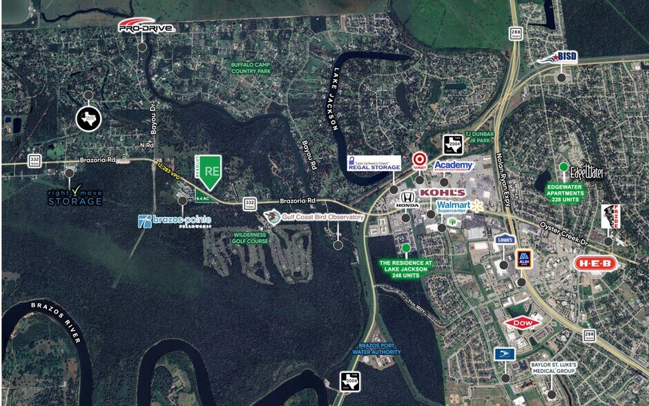 More Photos Of 00 Highway 332, Lake Jackson Land For Sale