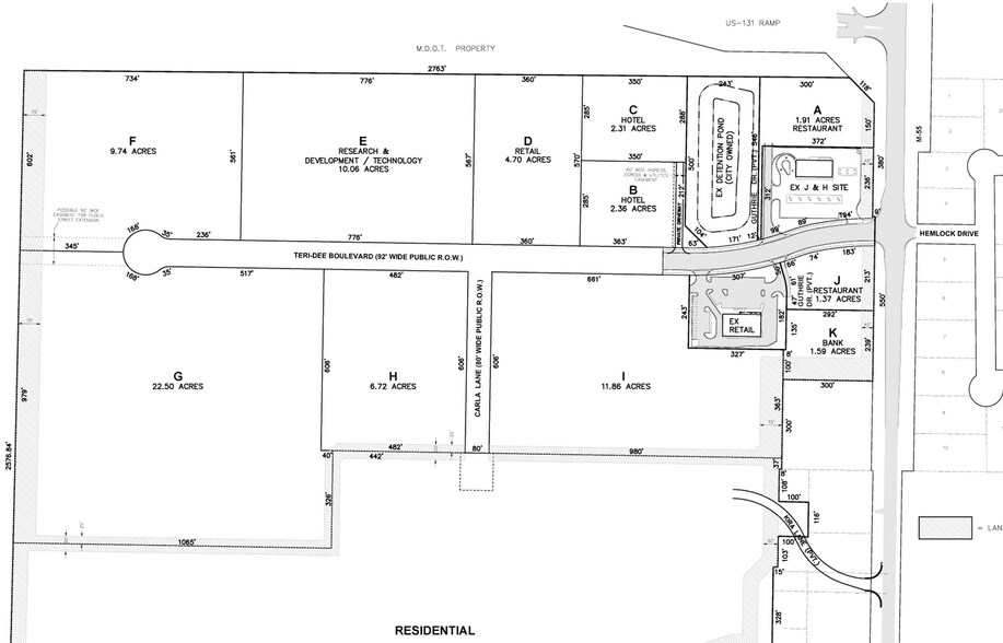 More Photos Of US-131 and M-55, Cadillac Land For Sale