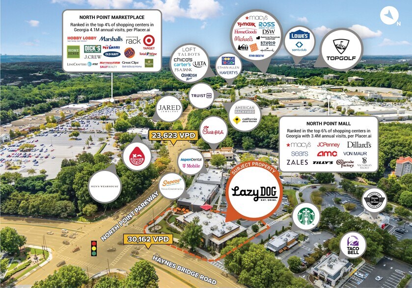 Primary Photo Of 10800 Haynes Bridge Rd, Alpharetta Restaurant For Sale