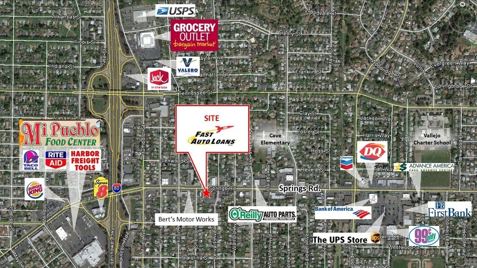 More Photos Of 1701 Springs Rd, Vallejo Storefront Retail Office For Lease