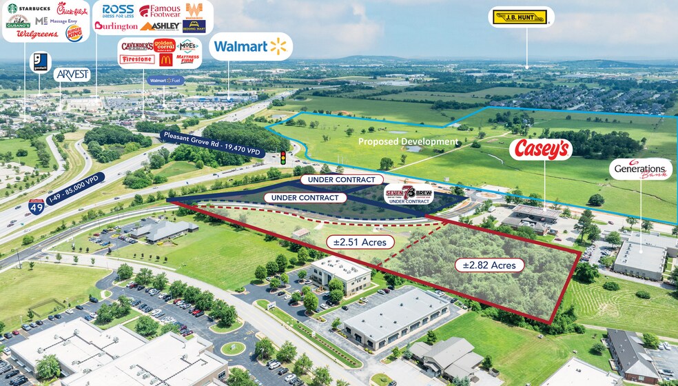 Primary Photo Of 2821 W Pleasant Grove Rd, Rogers Land For Sale