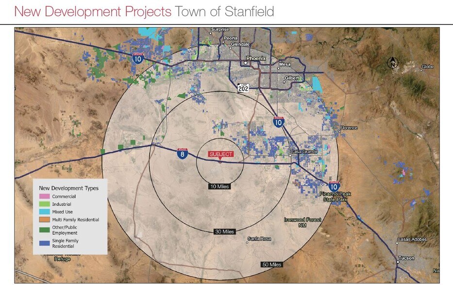 More Photos Of I-8 & Vekol Valley Road Interchange, Stanfield Land For Sale