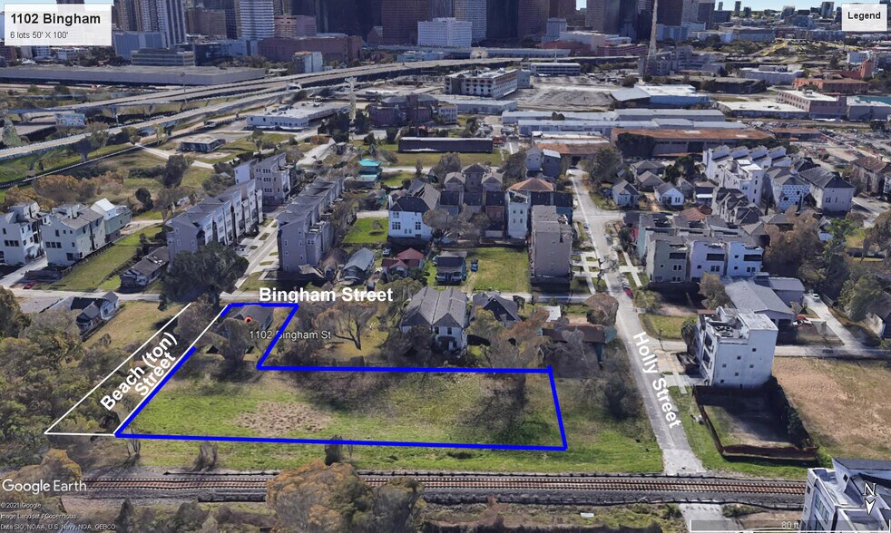 Primary Photo Of 1102 Bingham St, Houston Land For Sale